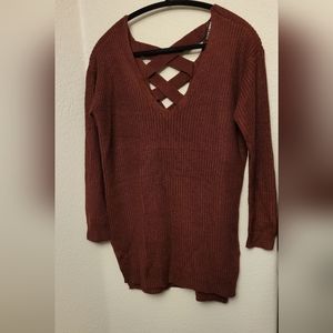 NWOT Fashion Nova Caged Back Sweater